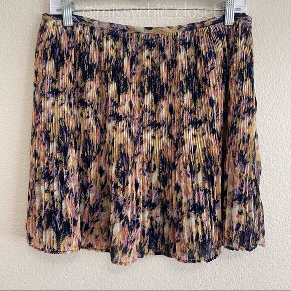 Broadway & Broome for J.Crew Size 8 Multi-Color Pleated Mini Skirt - Picture 1 of 11